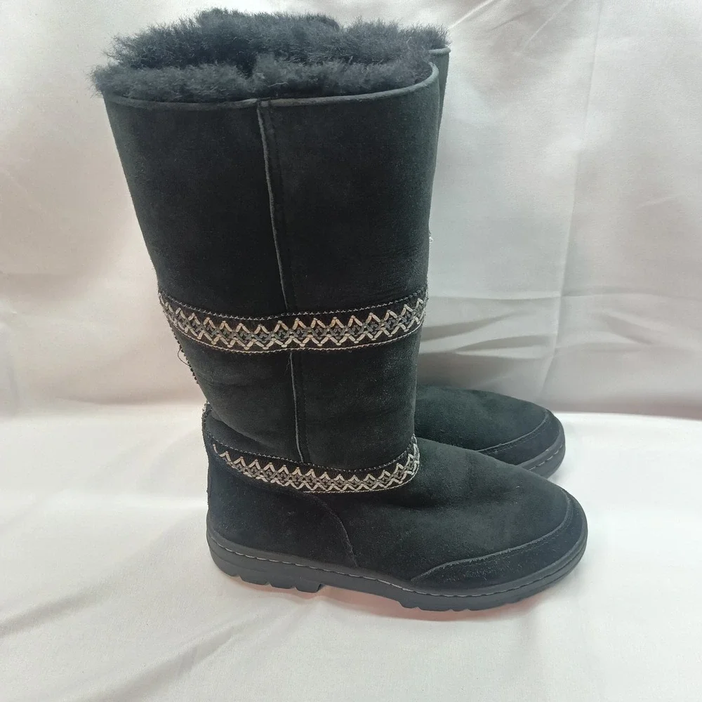 UGG Sundance Revival Tasman Braid Tall 5605 New Zealand Boot Womens‎ 6 Lined